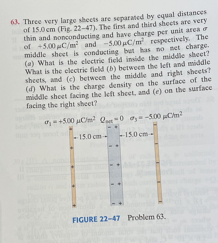 Solved 63. Three Very Large Sheets Are Separated By Equal | Chegg.com