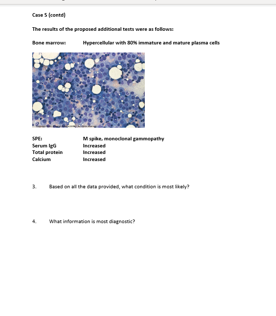 Solved I need some help on this hematology III case study A | Chegg.com