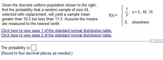 Solved دان 3 X= 5, 10, 15 Given The Discrete Uniform | Chegg.com