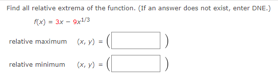 Solved Find all relative extrema of the function. (If an | Chegg.com