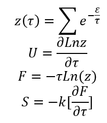 Z,U,F,SF=−τLn(z)S=−k[∂τ∂F] | Chegg.com