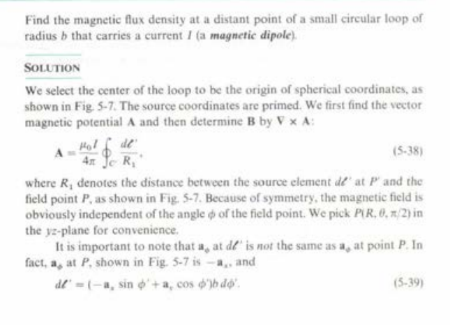 Find the magnetic flux density at a distant point of | Chegg.com