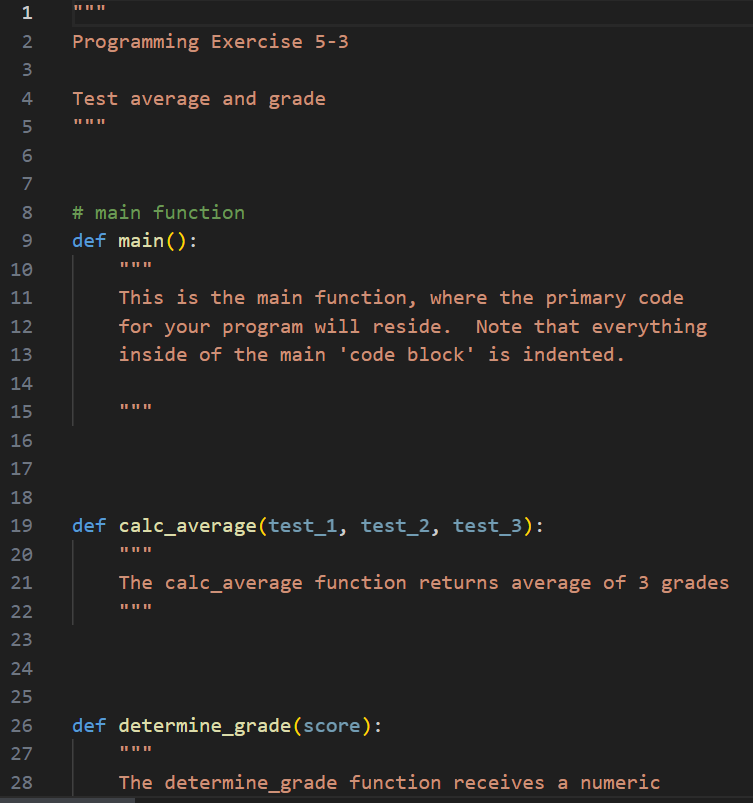 Solved Exam Average And Grade (VS Code Python)Write A | Chegg.com