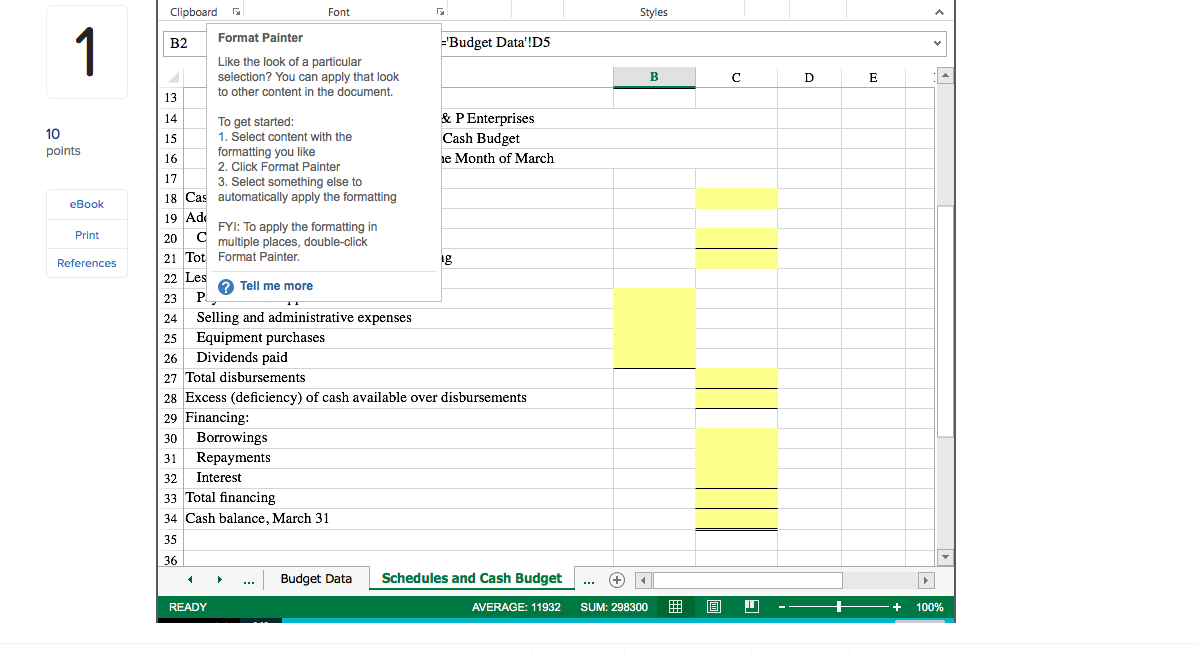 Solved Excel Project #3 i Saved Help Save & Exit Submit S&P | Chegg.com