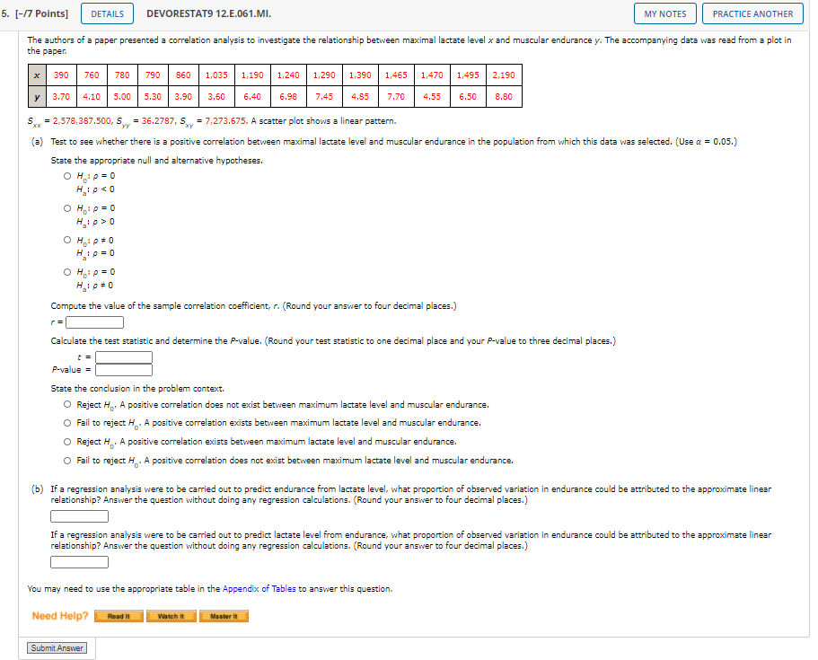 Solved 5. [-17 Points) DETAILS DEVORESTAT9 12.E.061.MI. MY | Chegg.com