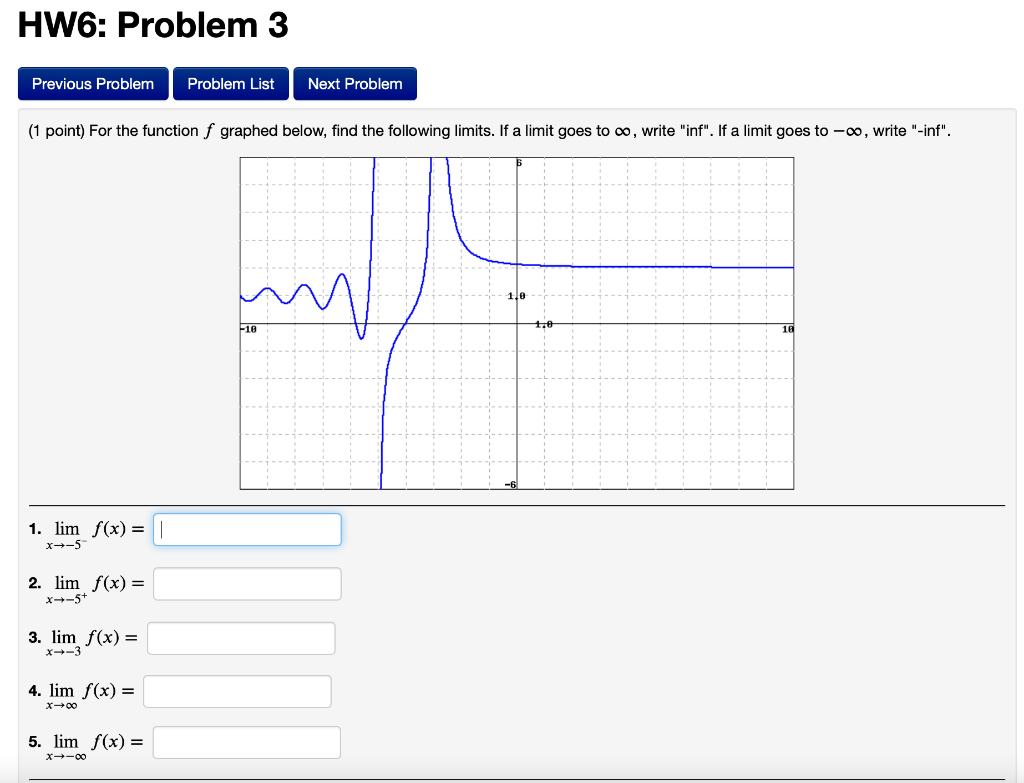 Solved HW6: Problem 3 Previous Problem Problem List Next | Chegg.com