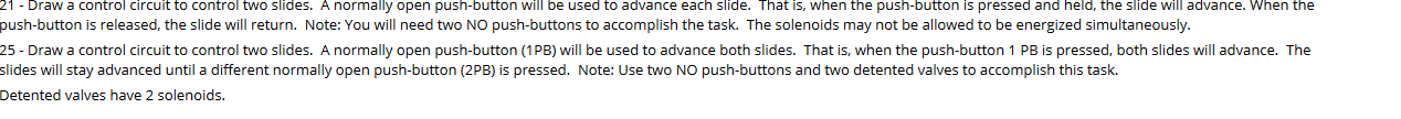 21 - Draw a control circuit to control two slides. A | Chegg.com