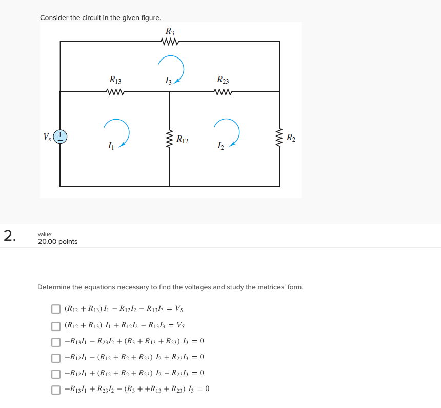 Solved Consider the circuit in the given figure. R3 13 R23 Chegg