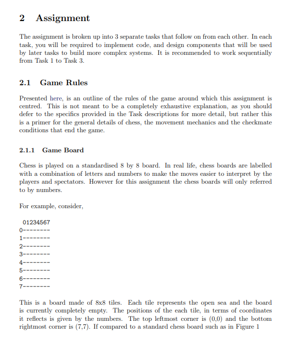 Solved 2 Assignment The assignment is broken up into 3 | Chegg.com