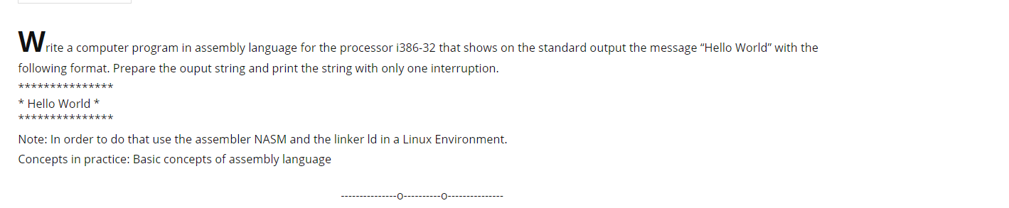Solved Write a computer program in assembly language for the | Chegg.com