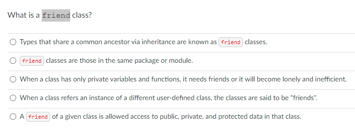 c   friend class access private members