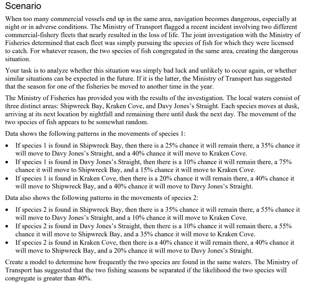 Mathematical Modeling Question Construct a Model and