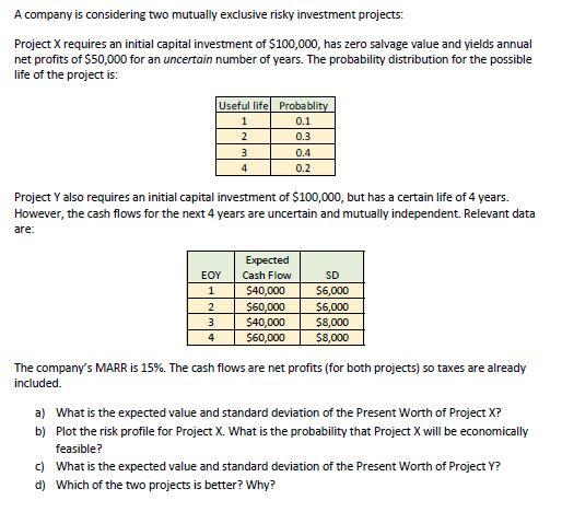 Solved] Consider a project that costs $100,000 and yields a return