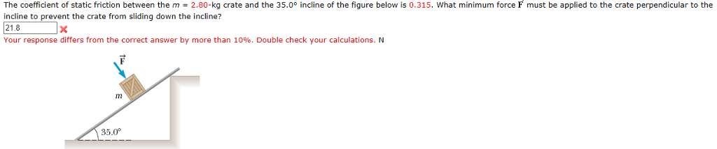 Solved The coefficient of static friction between the m | Chegg.com