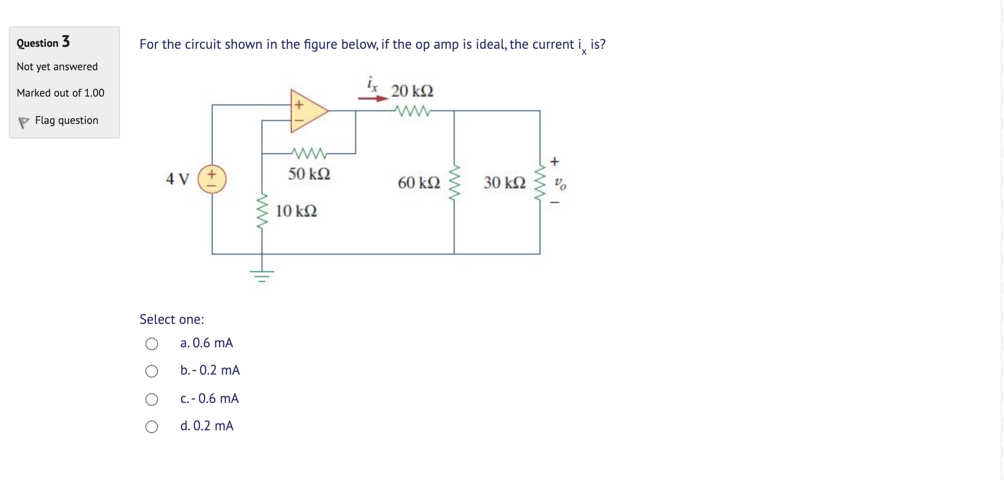 Solved Question 3 For The Circuit Shown In The Figure Below, | Chegg.com