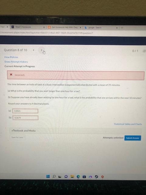 Solved Question 1 of 10 View Policies Show Attempt | Chegg.com