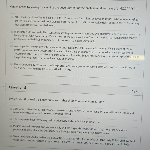 Solved Question 2 1 pts Which of the following descriptions | Chegg.com