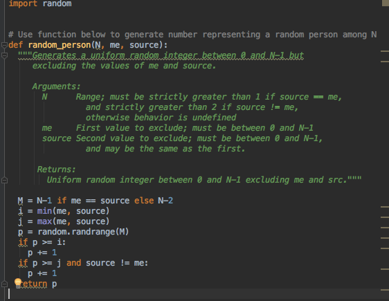 Solved Problem 4 -rumors py: Rumor spreading [25 points] | Chegg.com
