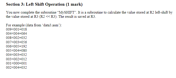 Solved A subroutine to add the volues from R2 and R3 (R2 + | Chegg.com
