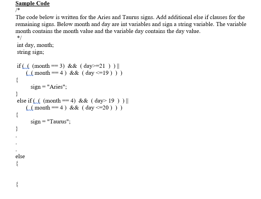 Solved Description Write a program that determines the | Chegg.com