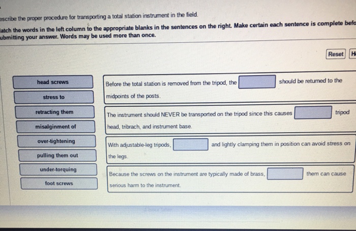 Solved Scribe The Proper Procedure For Transporting A Total 