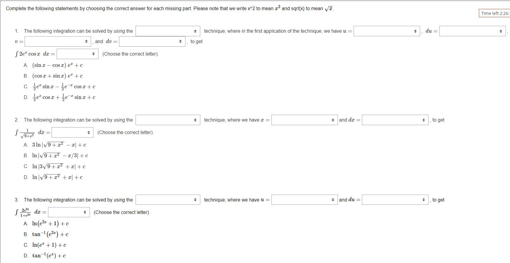 Solved Complete the following statements by choosing the | Chegg.com