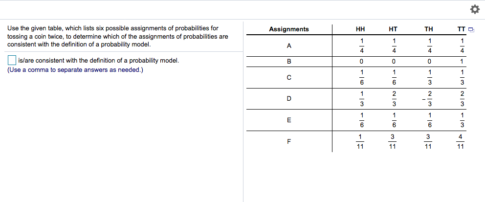Solved Assignments HHHT TH ITO Use the given table, which | Chegg.com