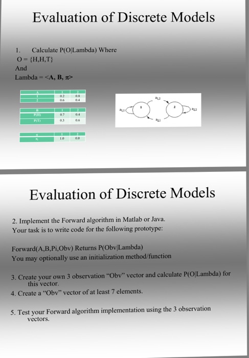 Calculate P(O|Lambda) Where O = {H, H, T} And Lambda | Chegg.com