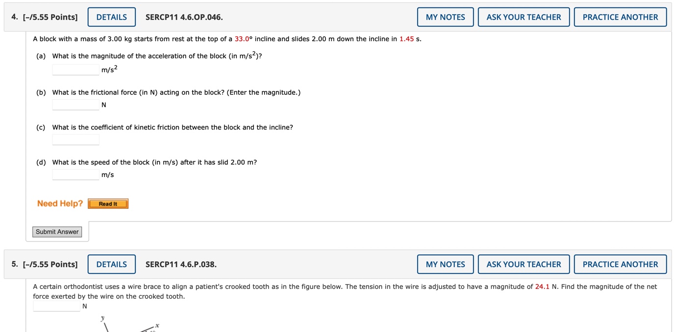 Solved (b) What is the frictional force (in N ) acting on | Chegg.com