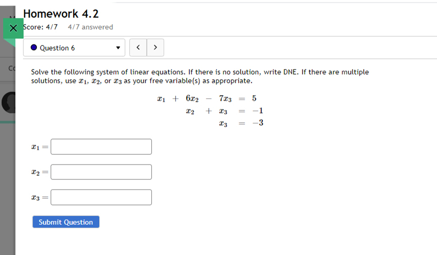 Solved Solve the following system of linear equations. If | Chegg.com