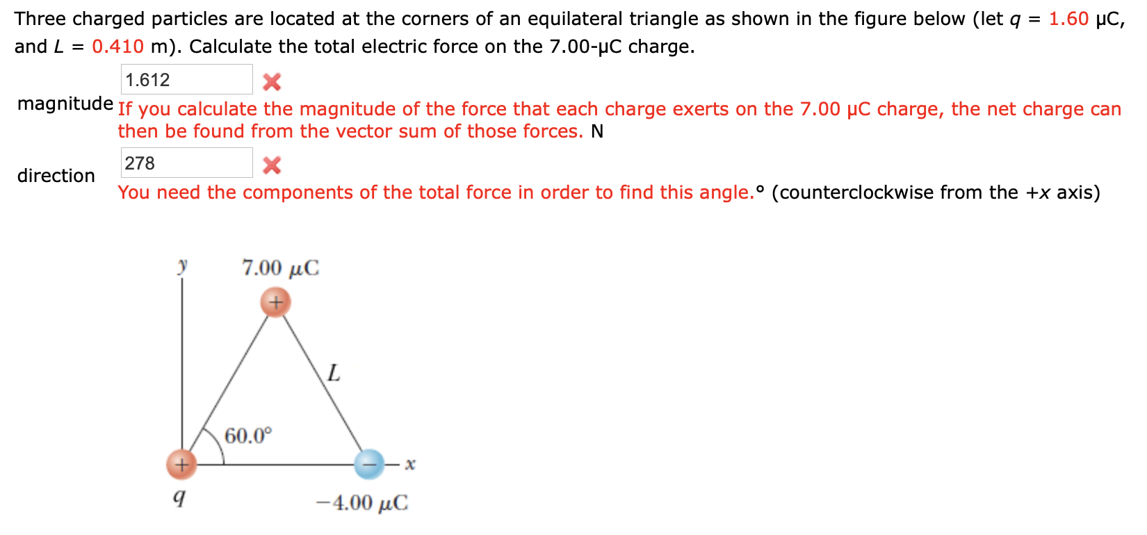 Solved Three Charged Particles Are Located At The Corners Of | Chegg.com