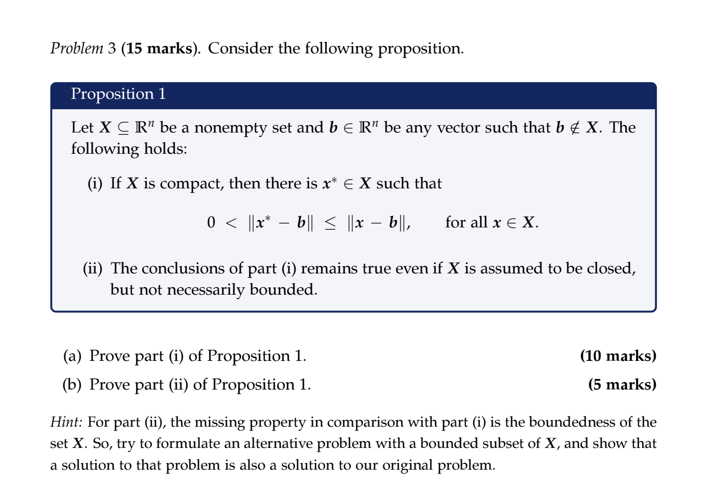 Solved Problem 3 (15 marks). Consider the following | Chegg.com
