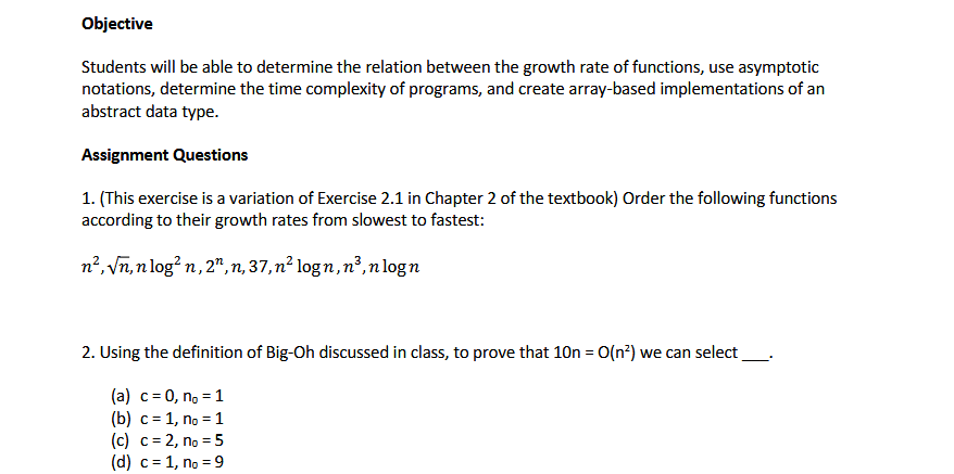 Solved Objective Students will be able to determine the | Chegg.com