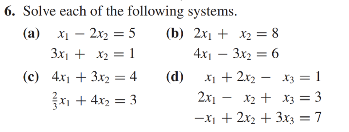 Solved Solve each of the following | Chegg.com