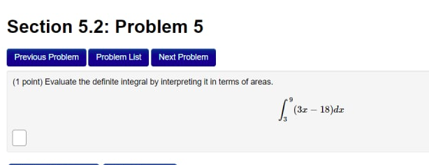 Solved Section 5.2: Problem 5 Previous Problem Problem List | Chegg.com