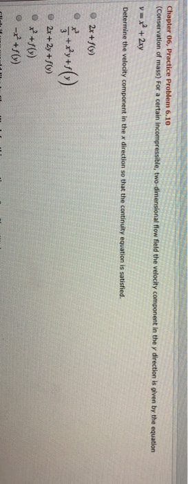 Solved Concept Question 6.01.1 The stream function is | Chegg.com