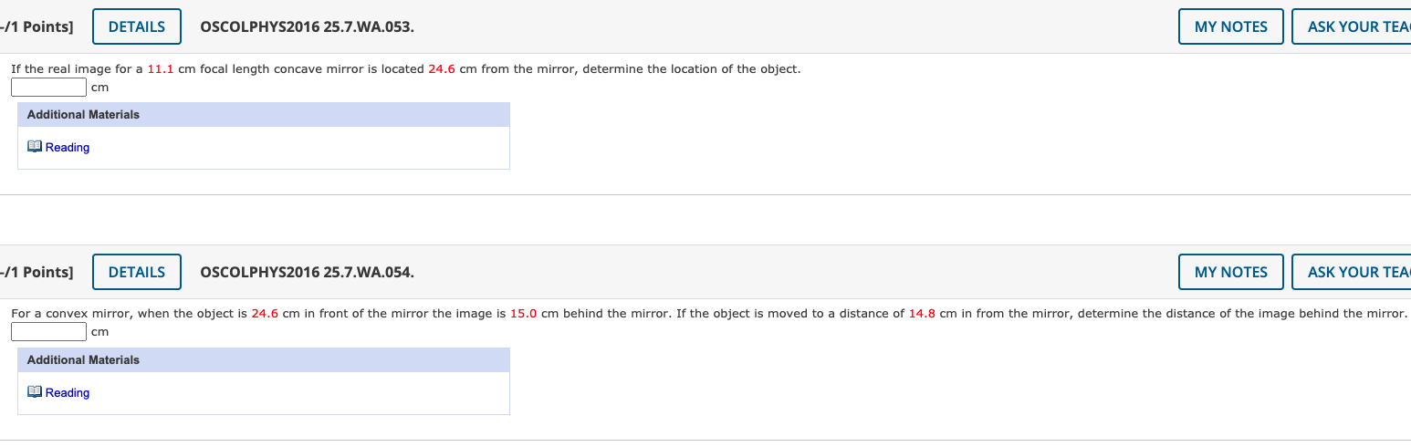 Solved 1 Points] Details Oscolphys2016 25 7 Wa 053 My