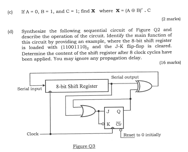 Solved (a) Construct a D-type flip-flop by using a JK | Chegg.com