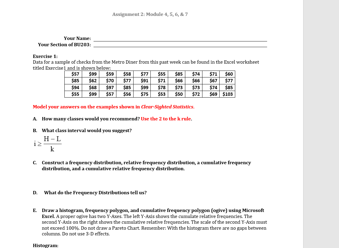 Solved Assignment 2: Module 4, 5, 6, & 7 Your Name: Your | Chegg.com