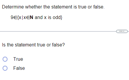 Solved Determine whether the statement is true or false. | Chegg.com