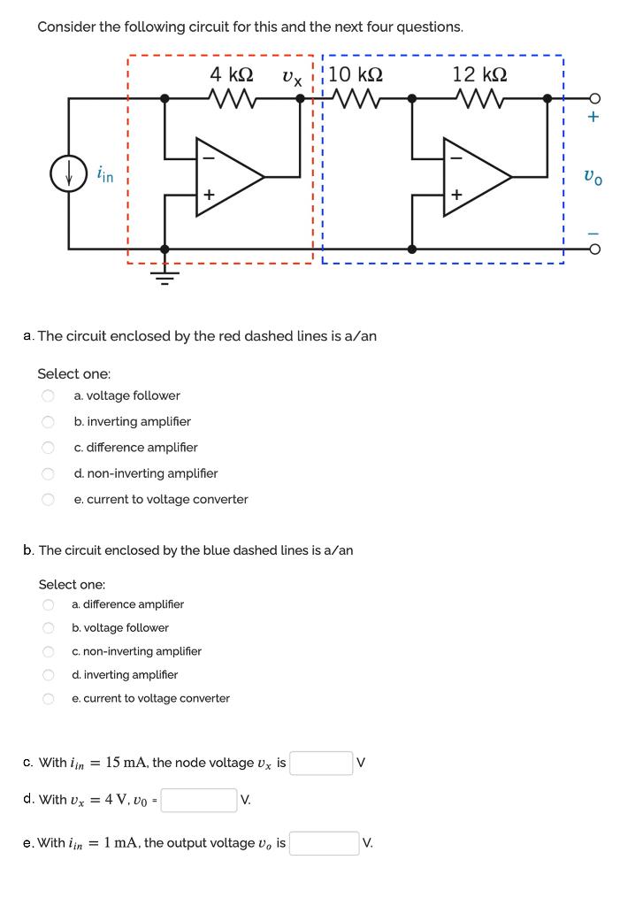 Solved Consider the following circuit for this and the next | Chegg.com