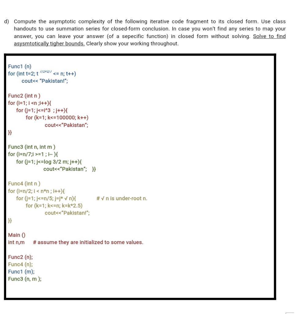 Solved COURSE: Design and analysis of algorithms| computer | Chegg.com
