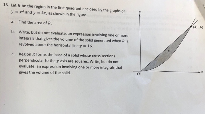 Solved 13 Let R Be The Region In The First Quadrant