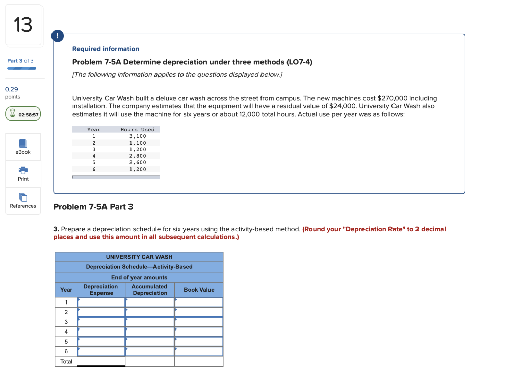 Solved 13 Part 3 of 3 Required information Problem 7-5A | Chegg.com