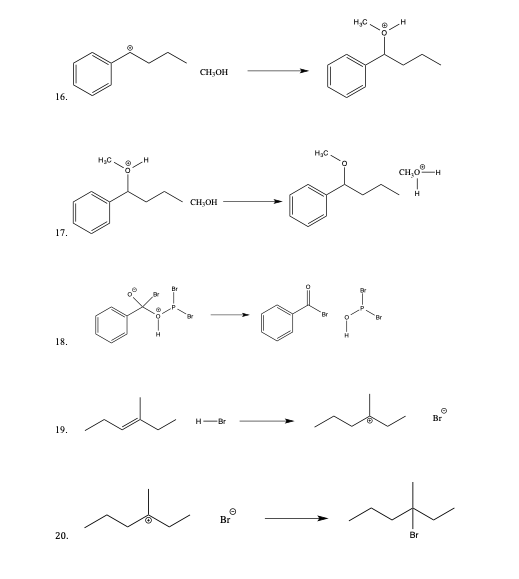 Solved Complete the mechanistic diagrams by; Identifying | Chegg.com