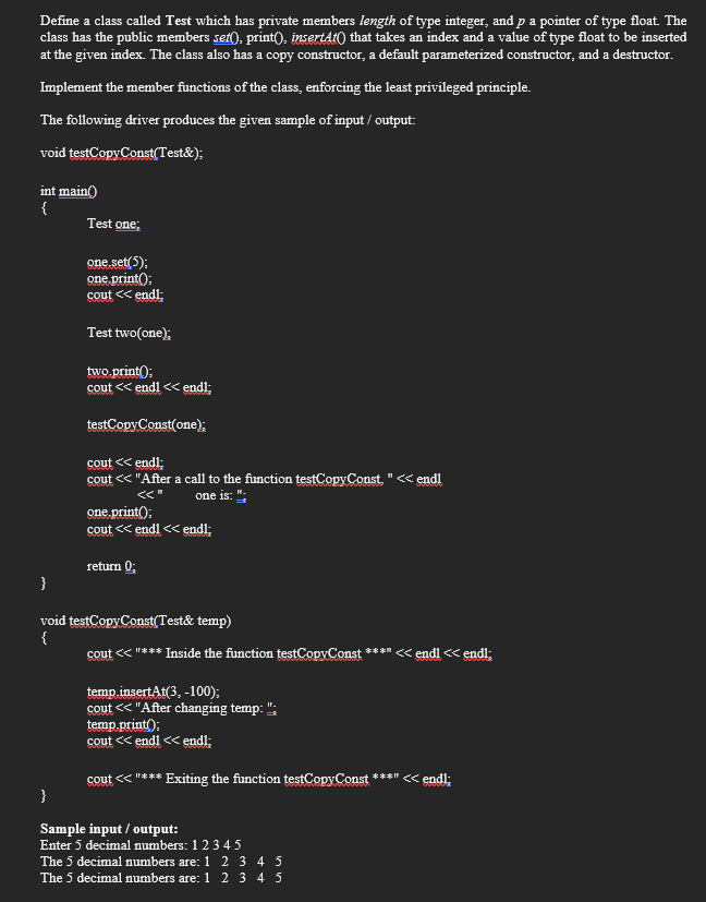 Solved ** C++ LANGUAGE PLEASE!!!*** ** SPLIT FILES INTO | Chegg.com