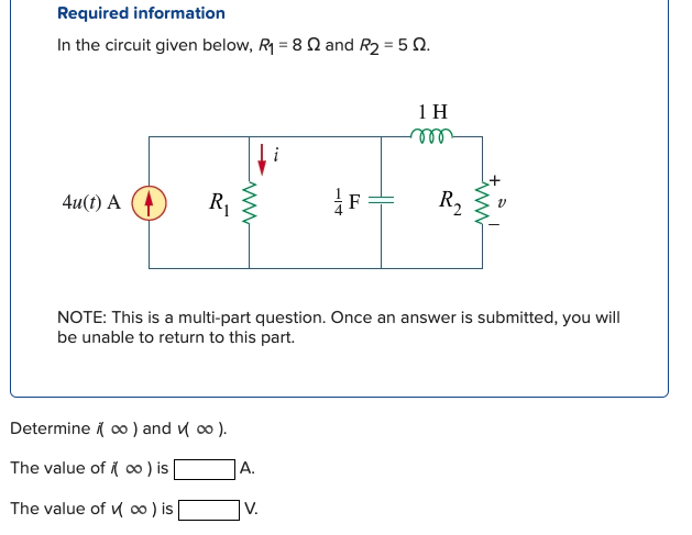 Solved Required Information In The Circuit Given Below, | Chegg.com