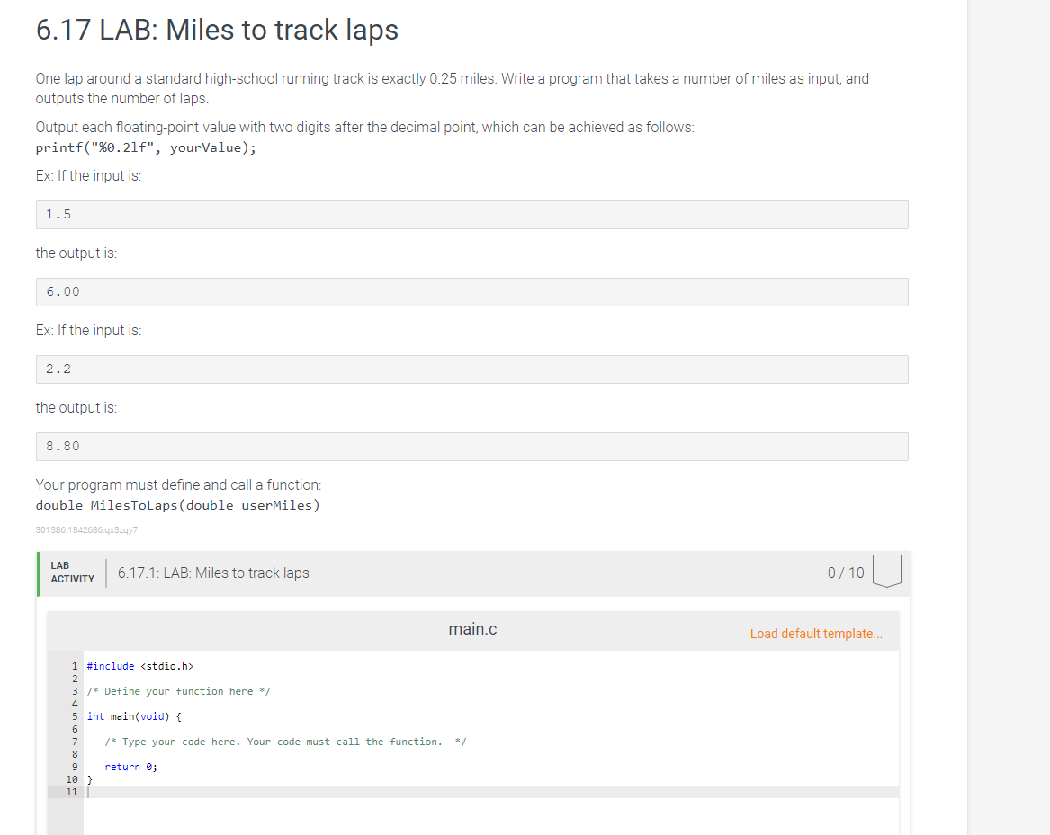 solved-6-17-lab-miles-to-track-laps-one-lap-around-a-chegg