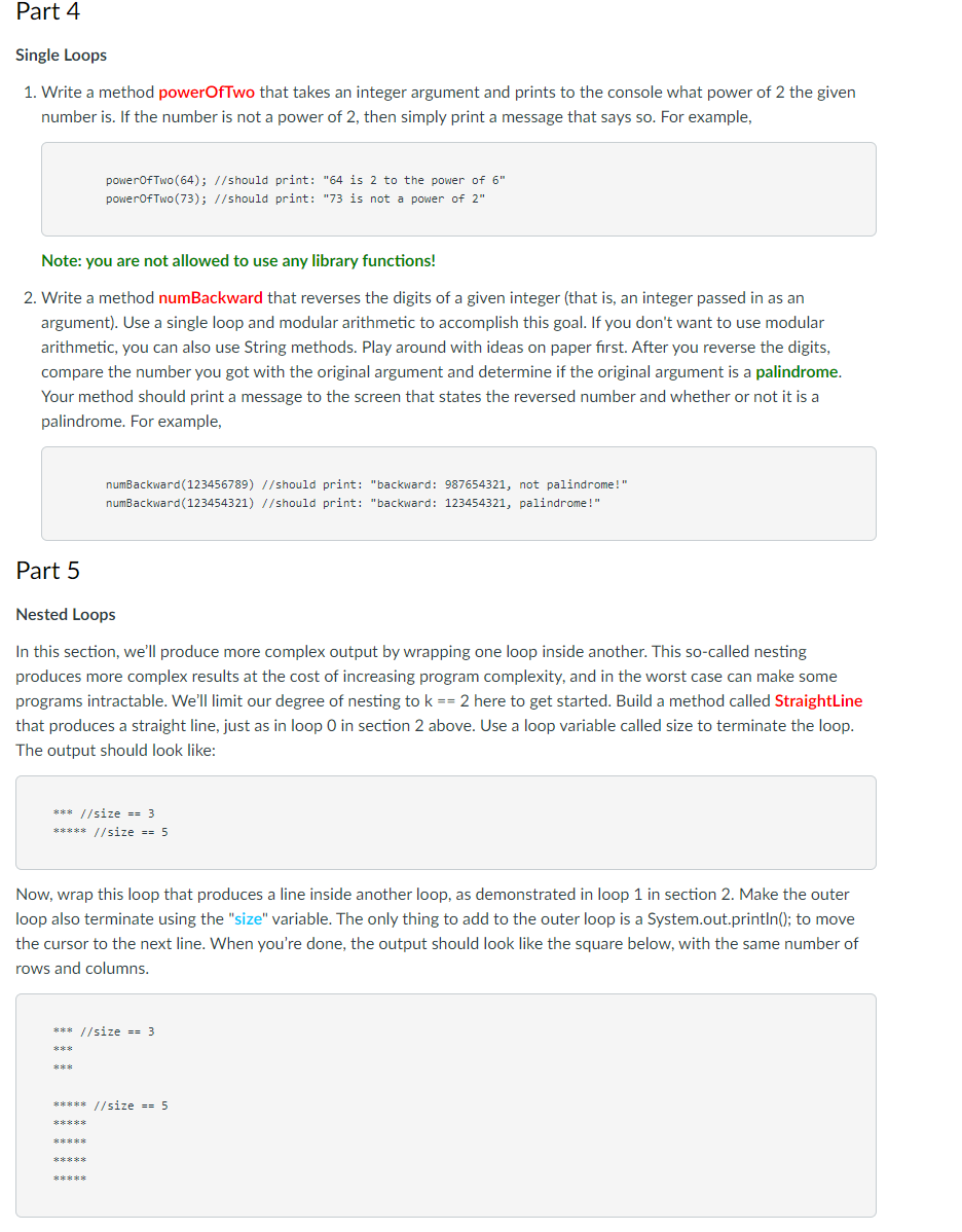 Solved In Parts 1 and 2, I've constructed a few single and | Chegg.com