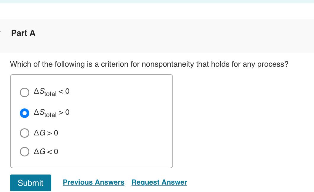 Solved Which of the following is a criterion for | Chegg.com